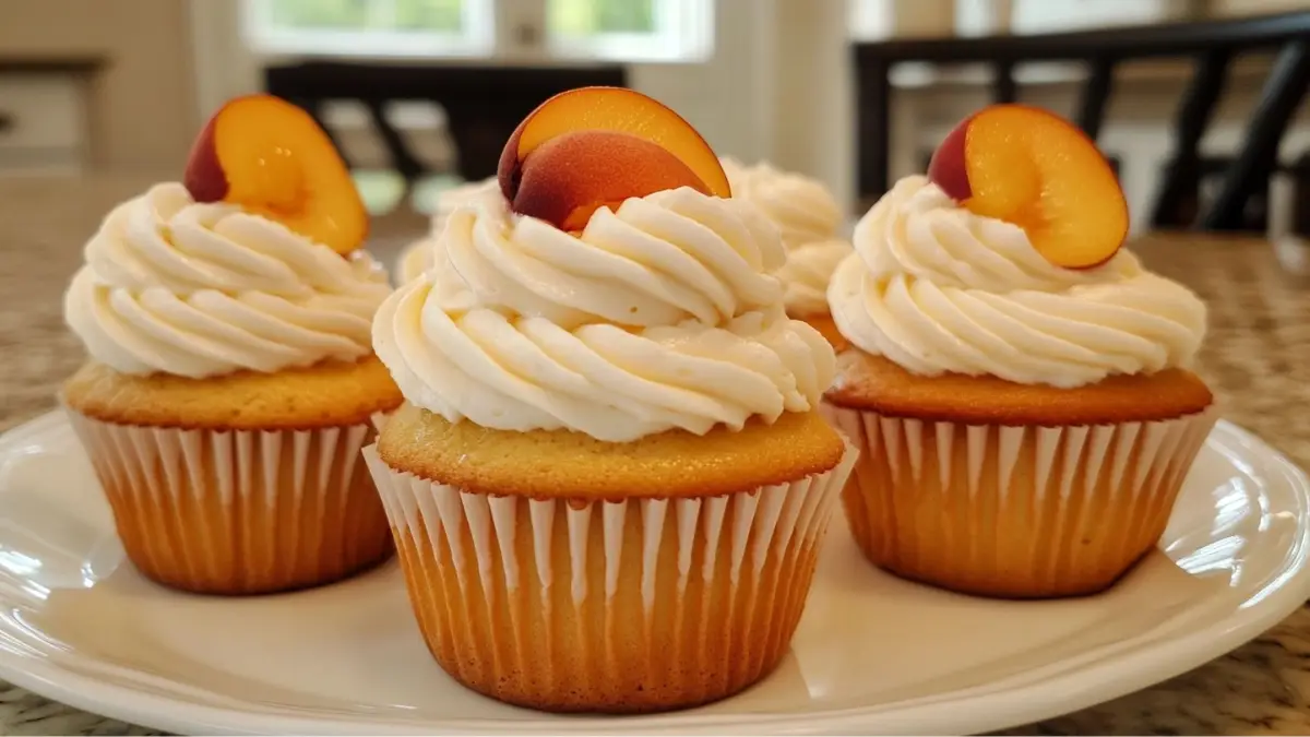 Irresistible Honey Peach Cream Cheese Cupcakes: Summer in Every Bite