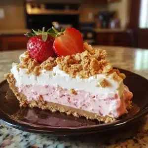 How to Make Strawberry Crunch Cheesecake for Amazing Results 12 Creamy Strawberry Crunch Cheesecake with Golden Cookie Topping