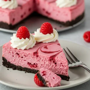 Pink Velvet Raspberry Cheesecake 6 Homemade Pink Velvet Raspberry Cheesecake: Creamy Perfection in Every Bite