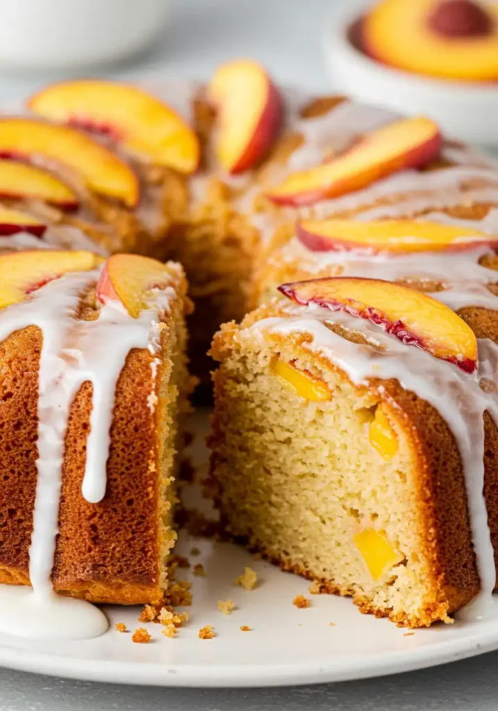 Peach Buttermilk Pound Cake Delight: Irresistible Bliss 5 Summer's Sweetest Secret: Peach Buttermilk Pound Cake Delight