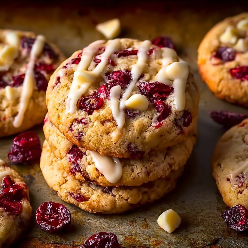 Sweet Cranberry Bliss Cookies