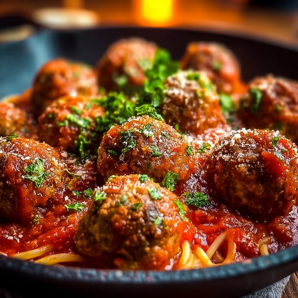 Italian Meatballs in Marinara Sauce 2 Italian Meatballs in Marinara Sauce