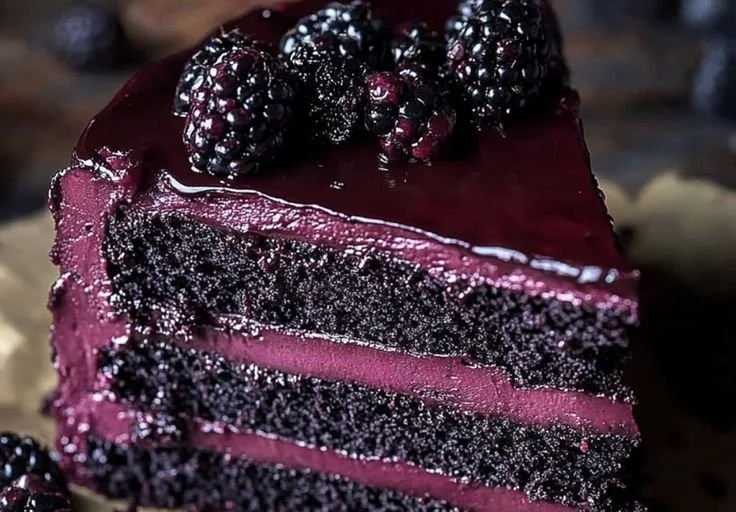 Blackberry Velvet Gothic Cake