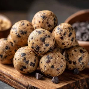 Delicious cookie dough protein balls for a nutritious snack