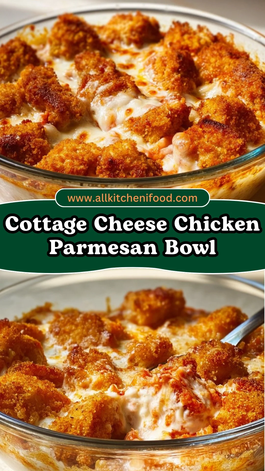 Cottage Cheese Chicken Parmesan Bowl 2 Cottage Cheese Chicken Parmesan Bowl
