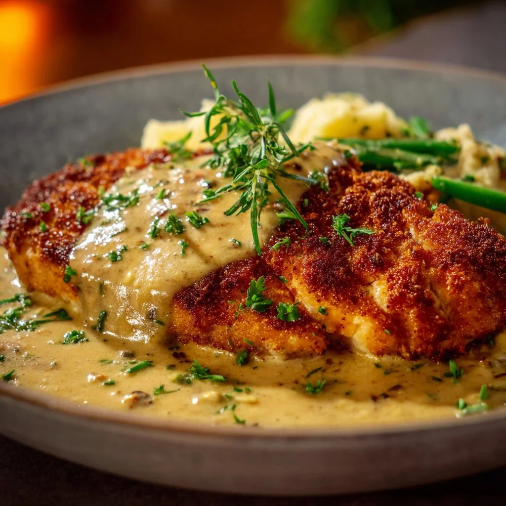 Creamy Chicken Schnitzel