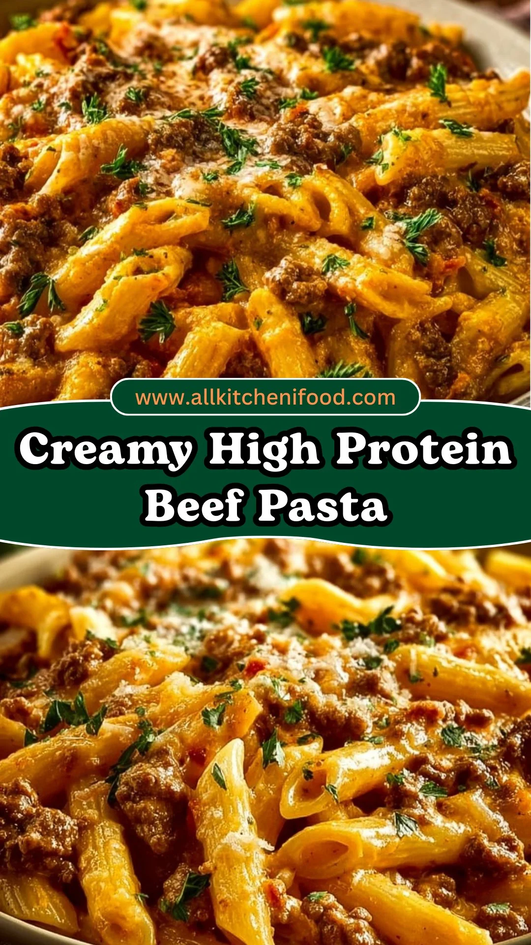 Creamy High Protein Beef Pasta