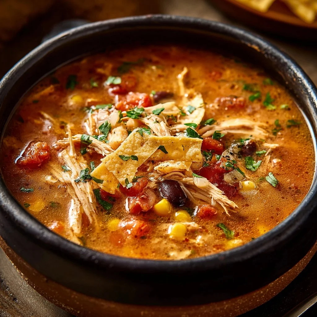 Crockpot Chicken Tortilla Soup 2 Crockpot Chicken Tortilla Soup