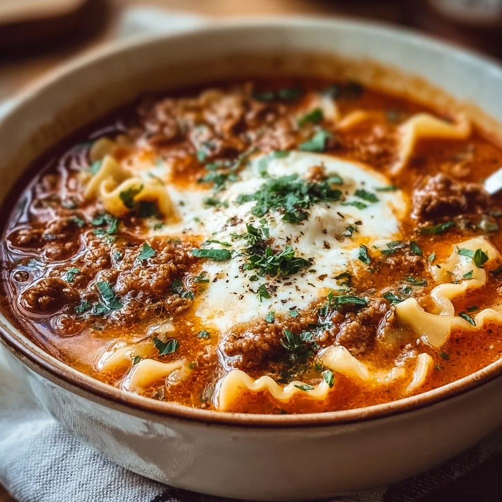 Easy Lasagna Soup