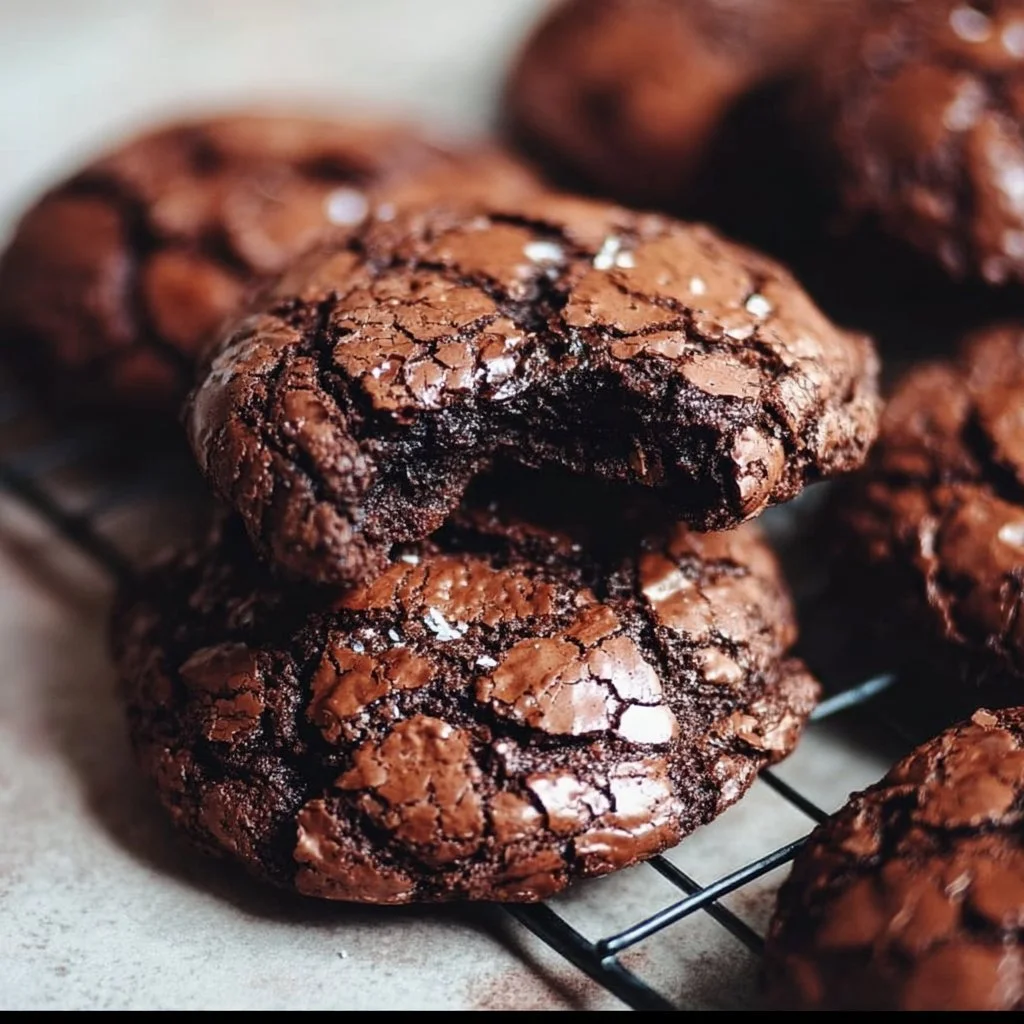 Delicious gourmet brownie cookies with rich chocolate and chewy texture