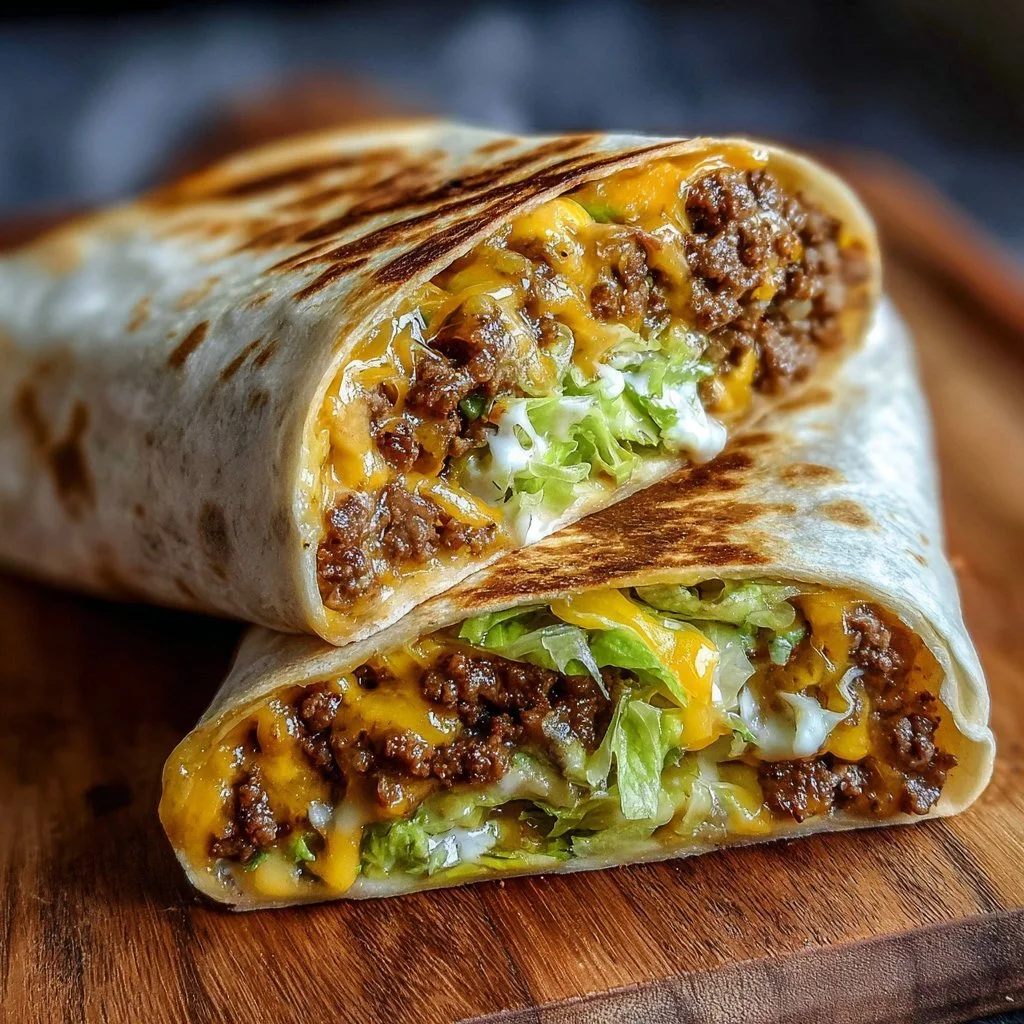Delicious homemade Big Mac Wraps ready to serve
