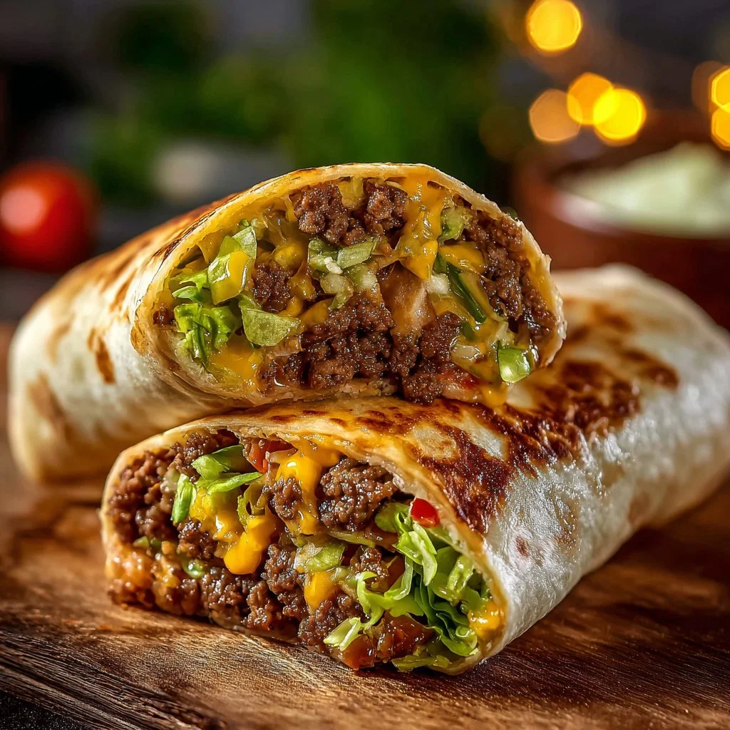 Homemade Big Mac Wraps