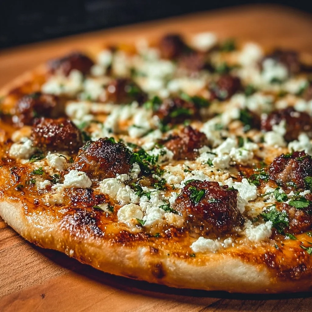Hot Sausage Feta Honey Pizza 2 Hot Sausage Feta Honey Pizza