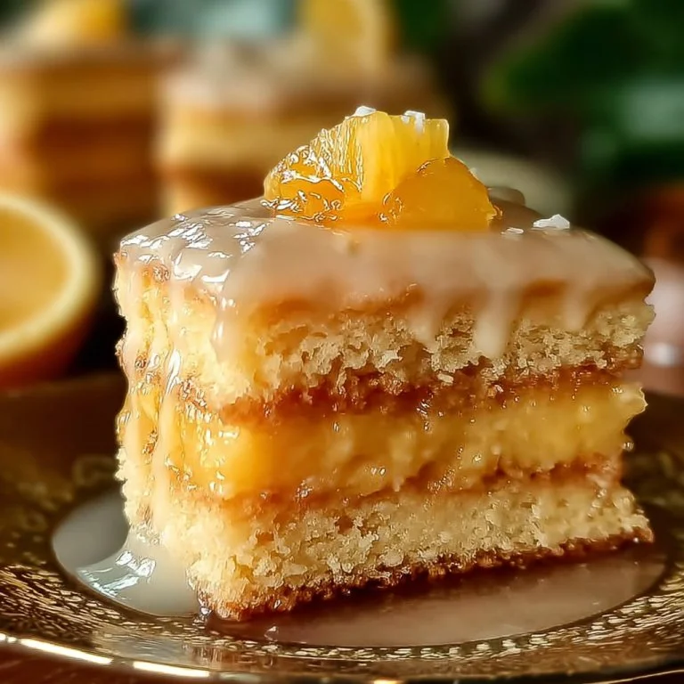 Juicy Pineapple Heaven Cake with fresh pineapple slices and creamy frosting