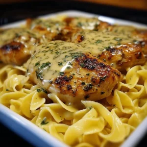 One-Pan Chicken with Buttered Noodles 3 One-pan chicken with buttered noodles served in a skillet.