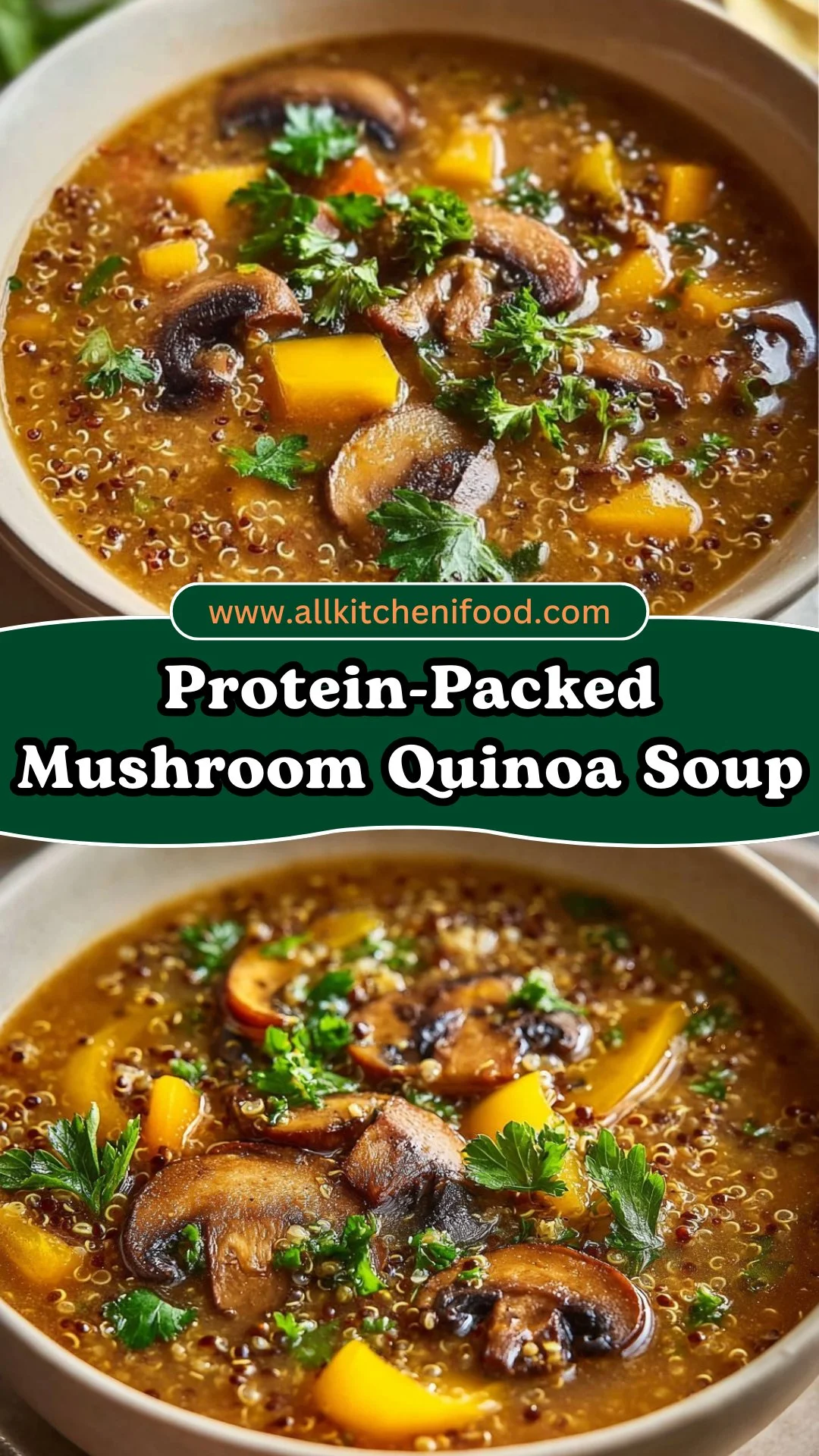 Protein-Packed Mushroom Quinoa Soup 2 Protein-Packed Mushroom Quinoa Soup