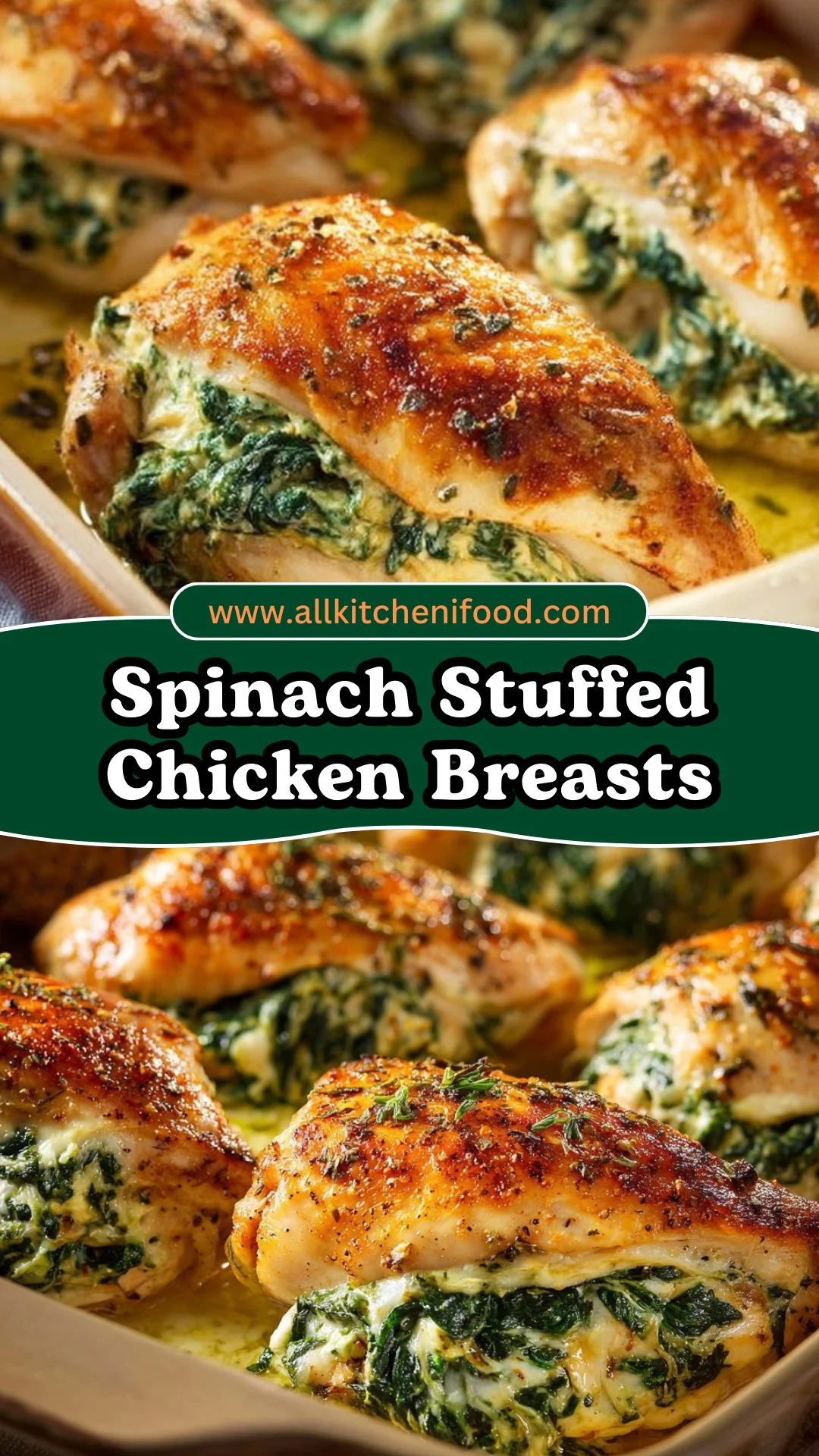 Spinach Stuffed Chicken Breasts