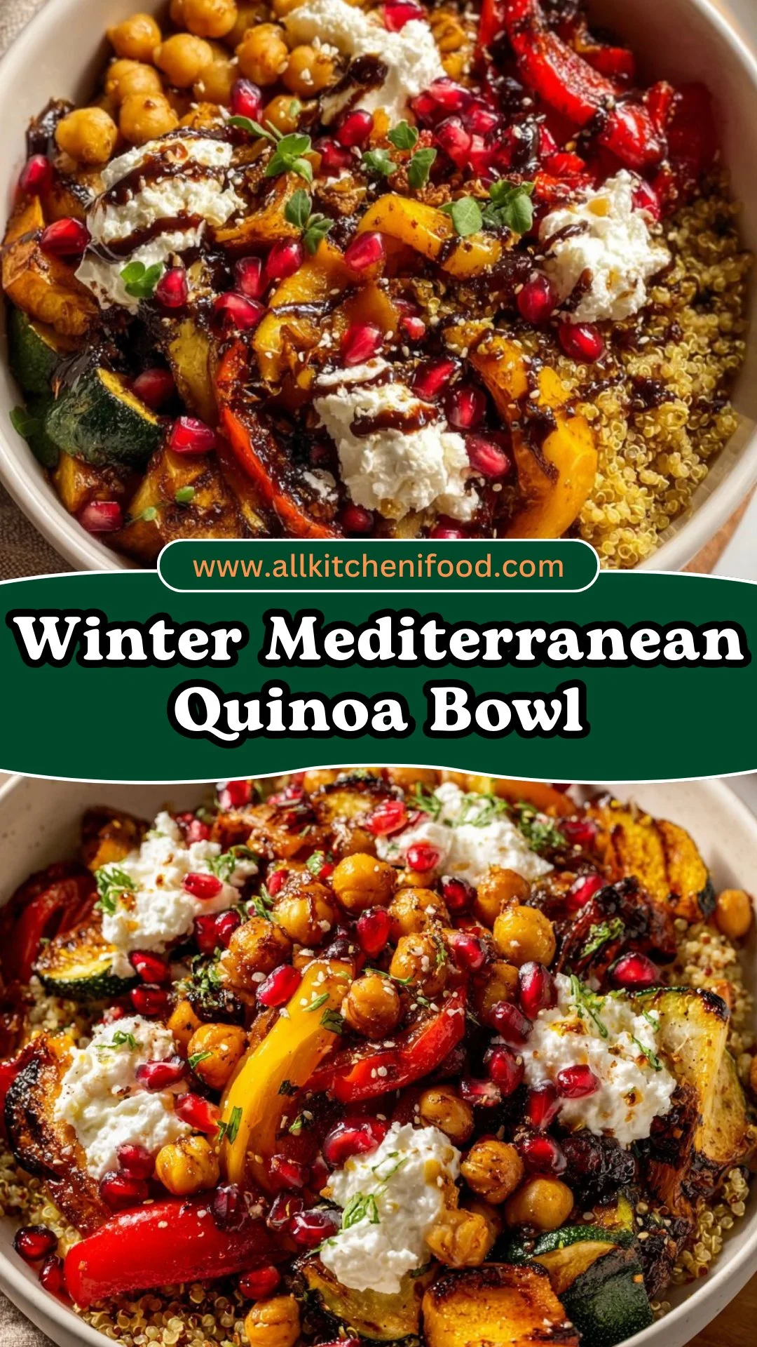 Winter Mediterranean Quinoa Bowl