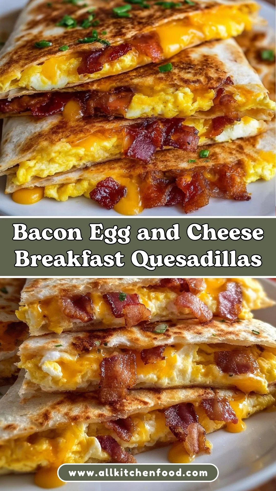 Bacon Egg and Cheese Breakfast Quesadillas 2 Bacon Egg and Cheese Breakfast Quesadillas