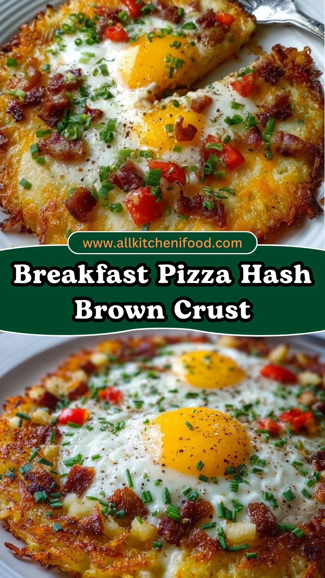 Breakfast Pizza Hash Brown Crust