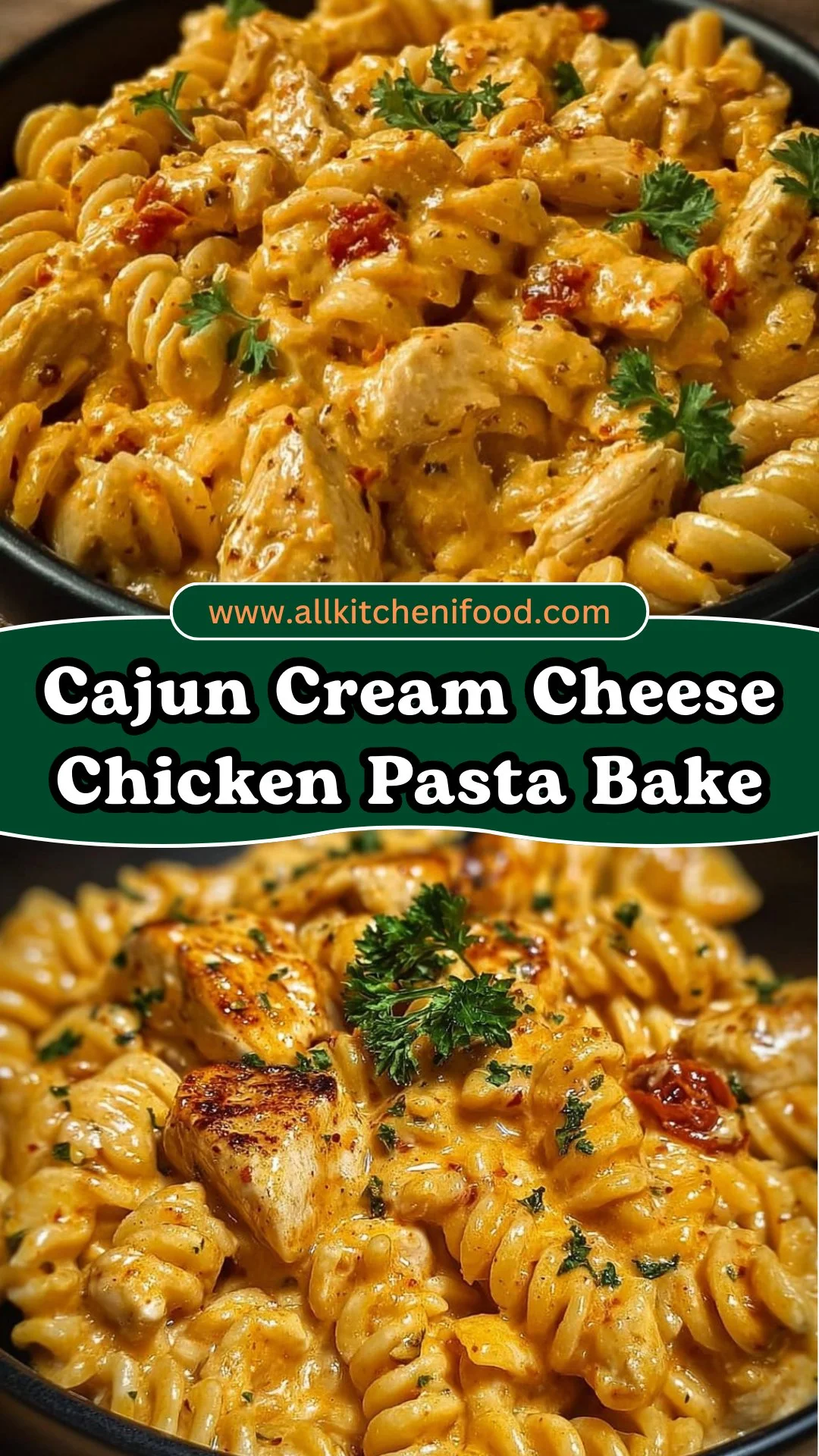 Cajun Cream Cheese Chicken Pasta Bake 2 Cajun Cream Cheese Chicken Pasta Bake