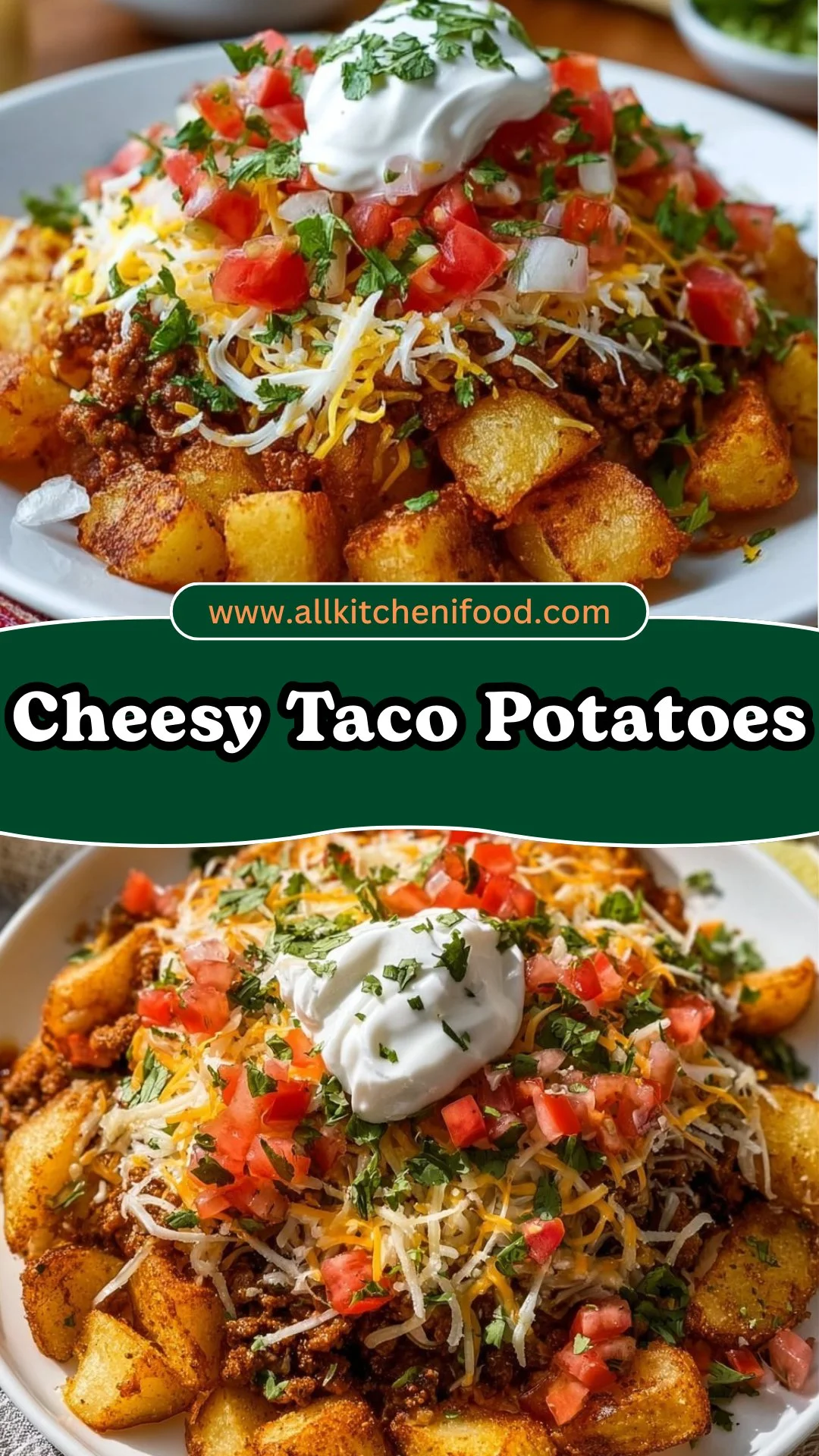 Cheesy Taco Potatoes 2 Cheesy Taco Potatoes