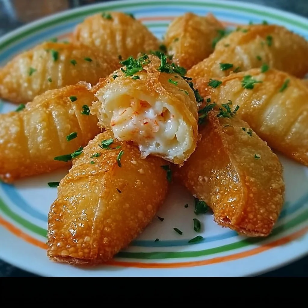Delicious Crab Crescent Bites ready to serve, perfect for gatherings and parties.