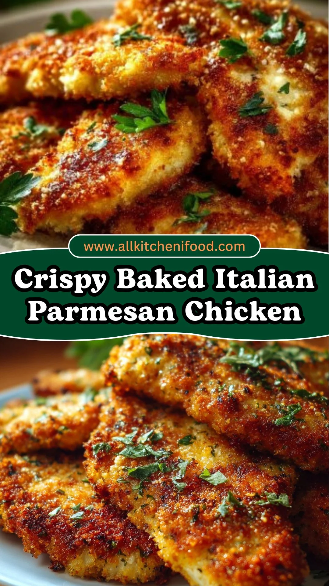 Crispy Baked Italian Parmesan Chicken