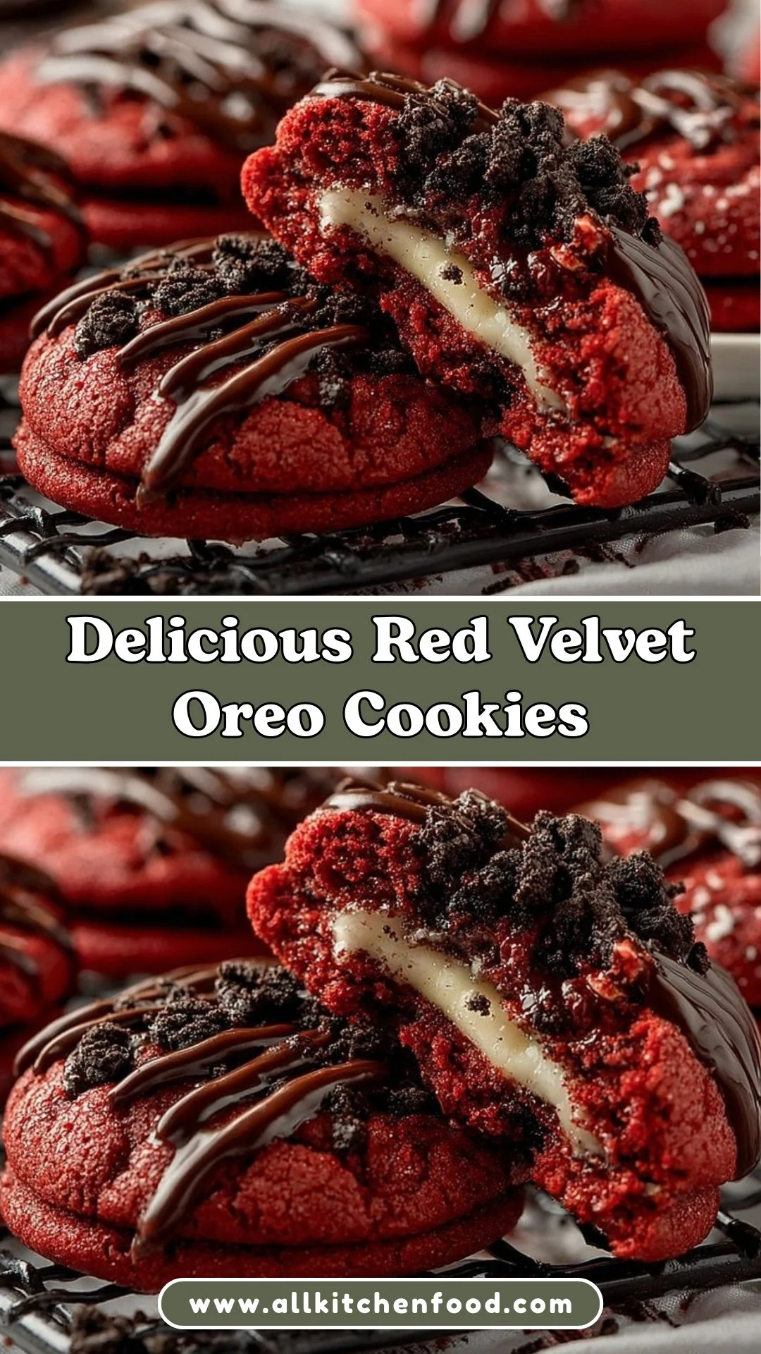 Delicious Red Velvet Oreo Cookies