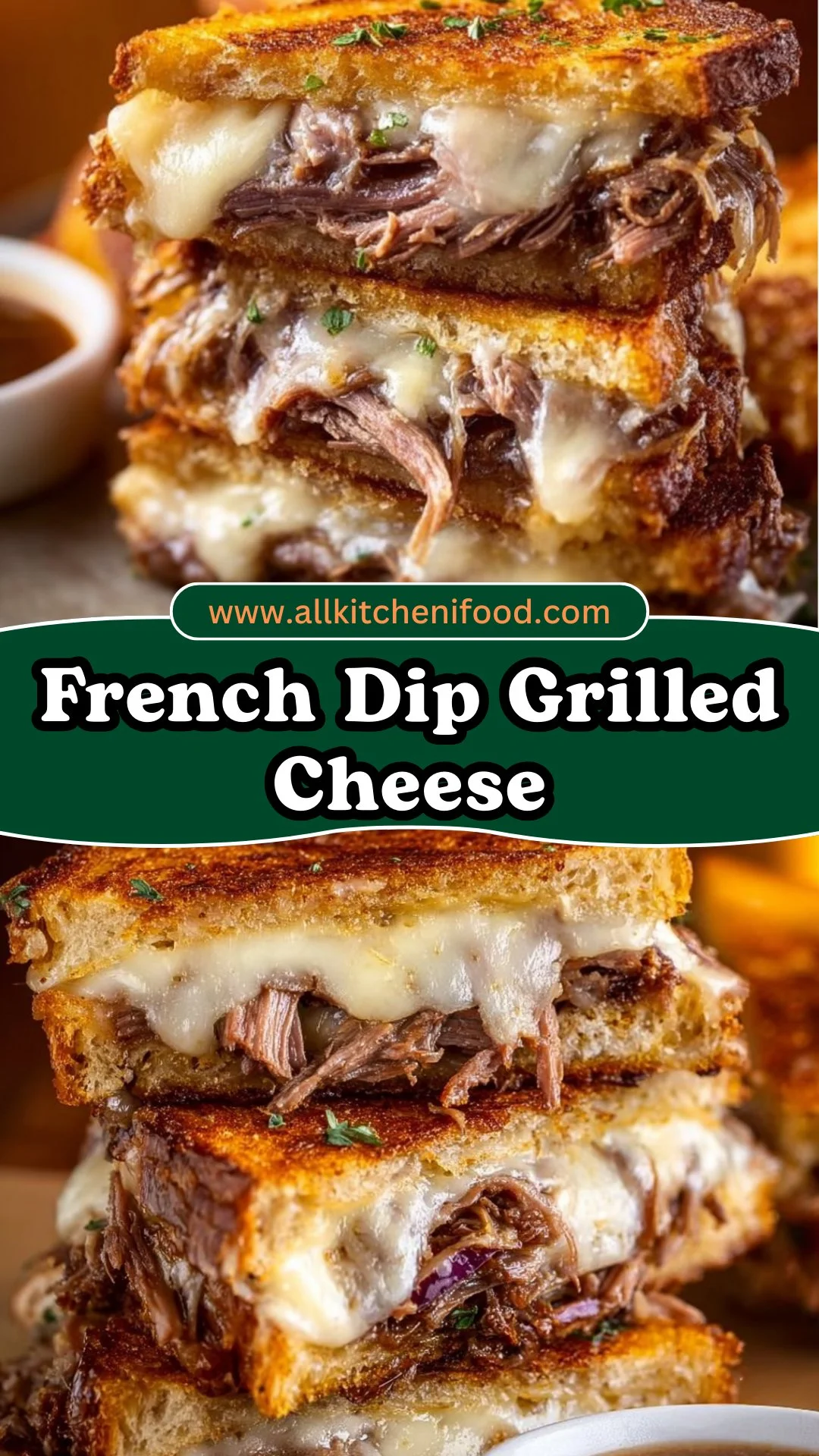 French Dip Grilled Cheese
