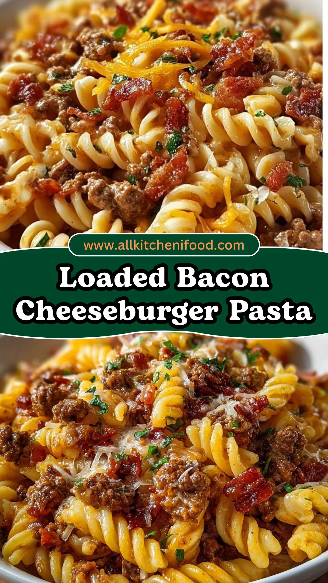 Loaded Bacon Cheeseburger Pasta 2 Loaded Bacon Cheeseburger Pasta