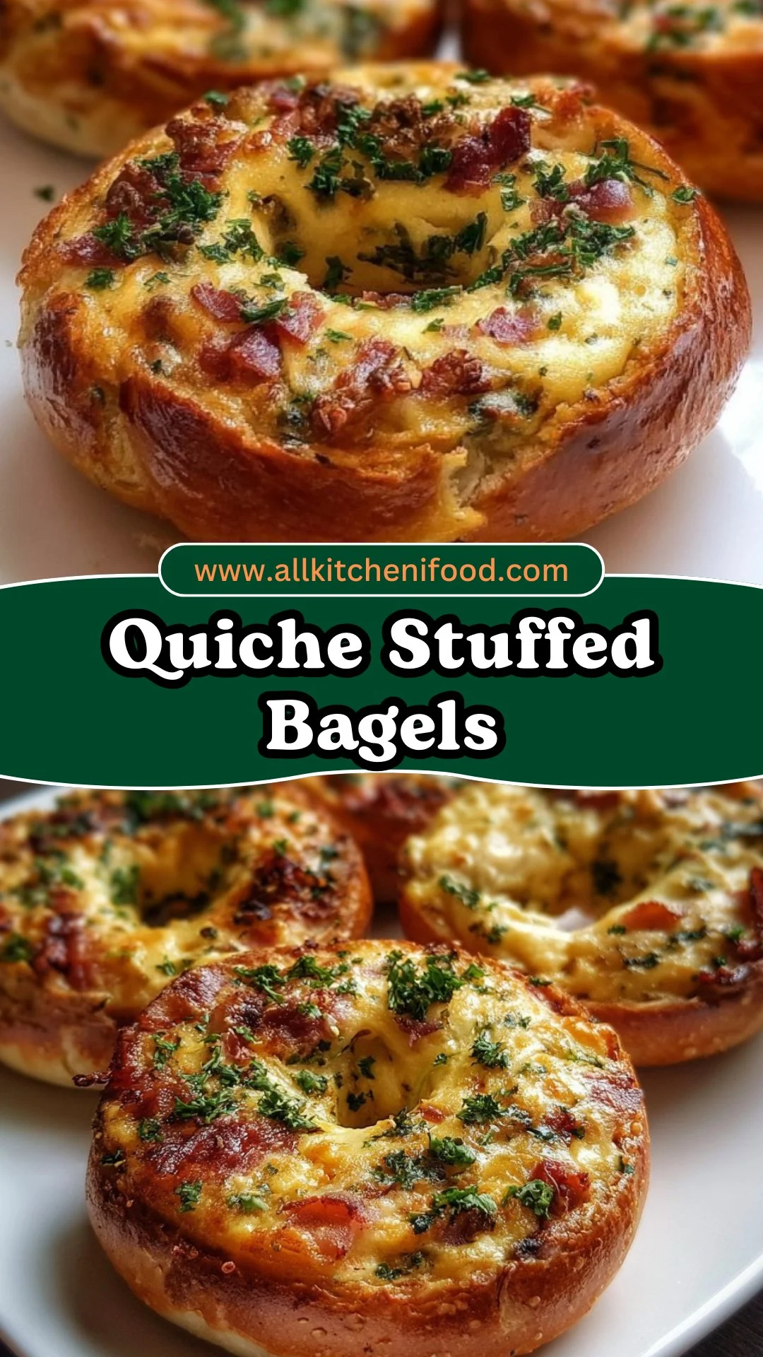 Quiche Stuffed Bagels