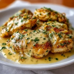 Sour Cream and Onion Chicken 3 Delicious Sour Cream and Onion Chicken served on a plate with herbs