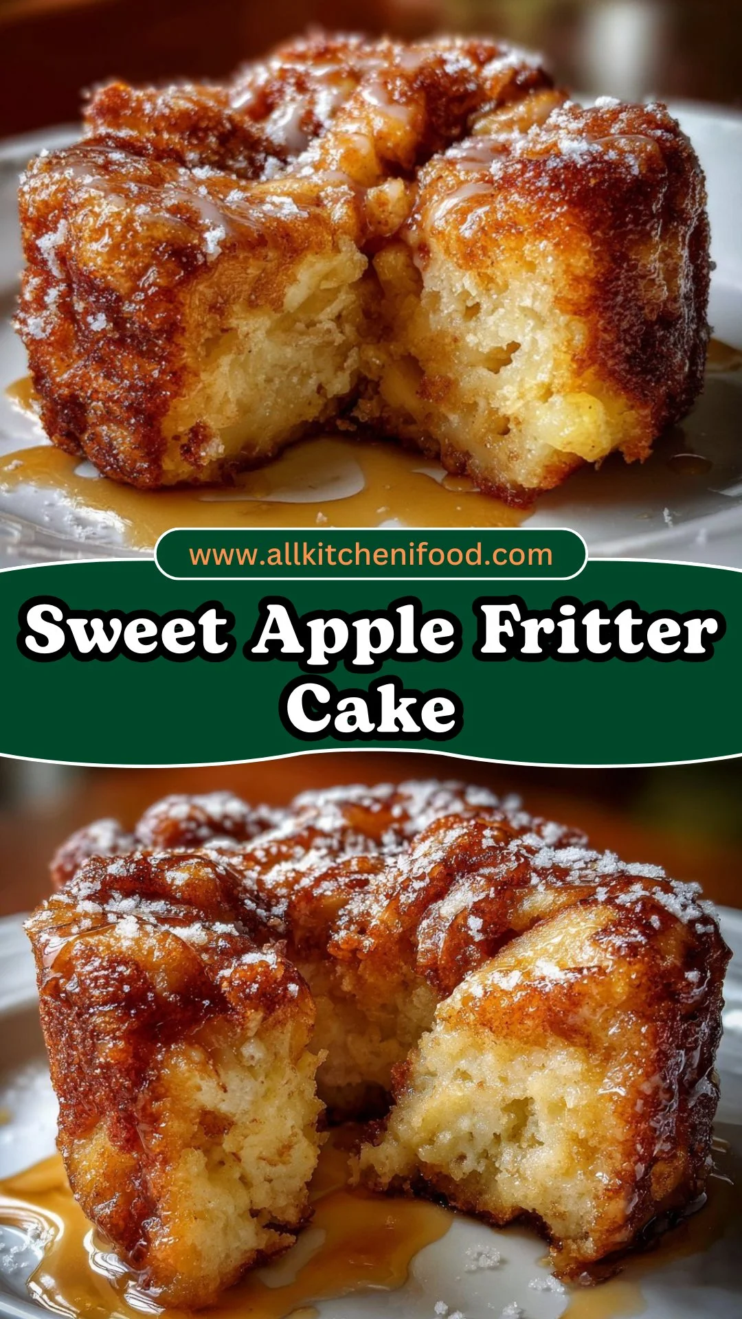 Sweet Apple Fritter Cake 2 Sweet Apple Fritter Cake