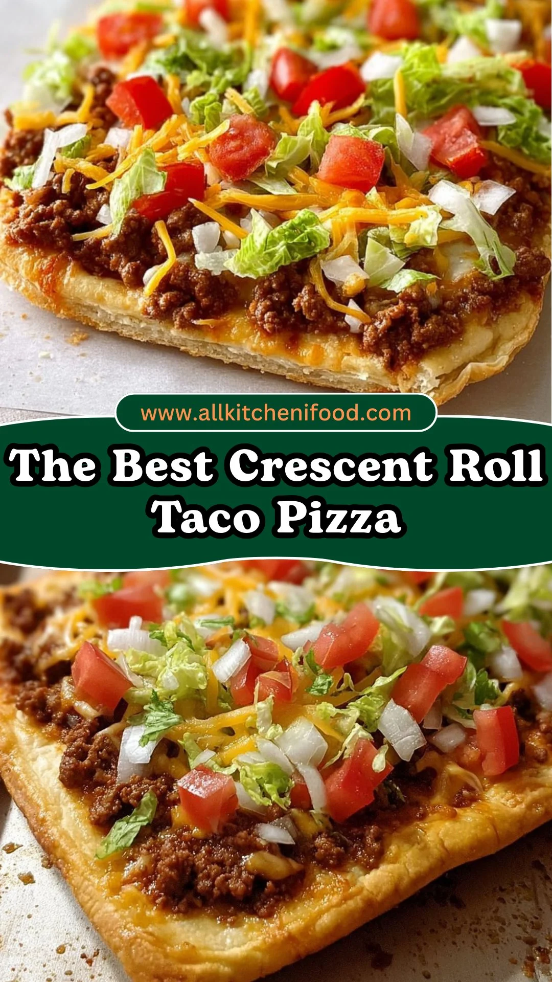 The Best Crescent Roll Taco Pizza 2 The Best Crescent Roll Taco Pizza