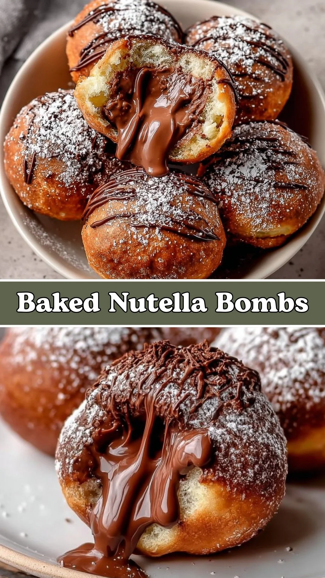 Baked Nutella Bombs