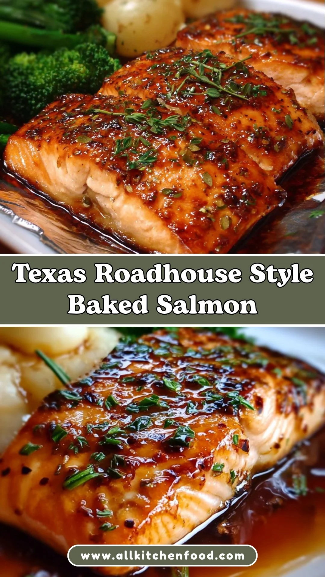 Texas Roadhouse Style Baked Salmon